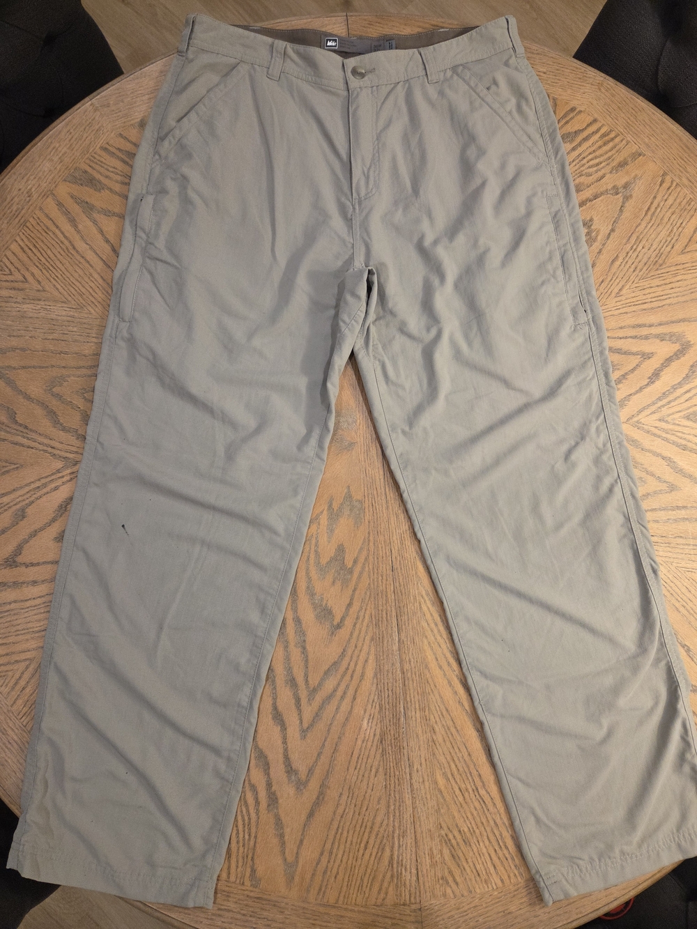 REI Co-Op Sahara Hiking Pants Tan Nylon Cargo Gorpcore Utility 36W 32L UPF 50